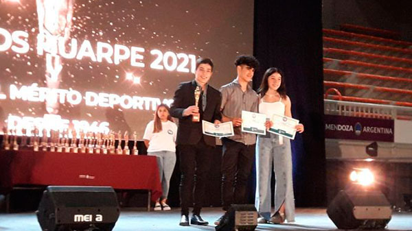 Distinguieron a deportistas malargüinos en los Premios Huarpe