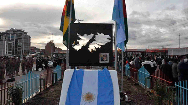 En Bolivia, inauguraron la plaza «Islas Malvinas Argentinas»