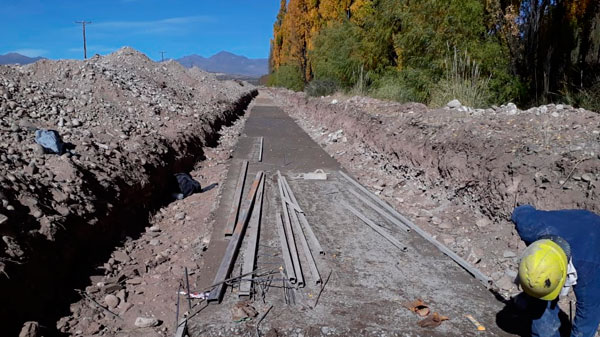 Malargüe: se realizará el revestimiento del canal Cañada Colorada