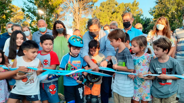 Con gran concurrencia de sanrafaelinos y turistas inauguró el Parque de los Jóvenes