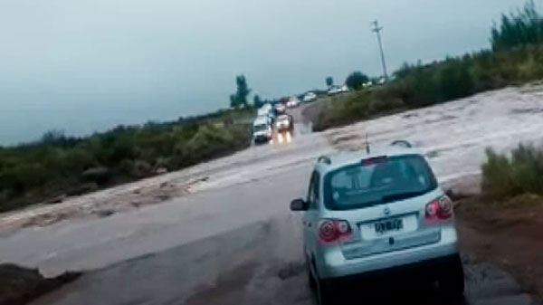 Ruta 150 se encuentra intransitable por las lluvias