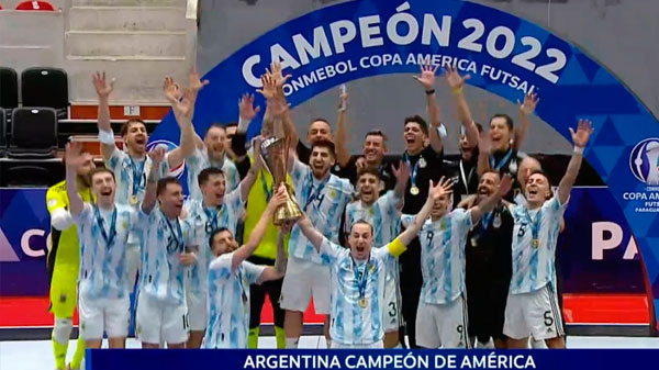 Futsal: Argentina le ganó a Paraguay y se consagró campeón de América