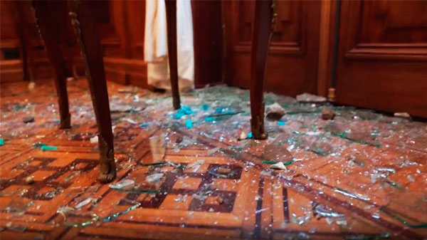 Identificaron a los responsables de los destrozos en el despacho de Cristina Fernández