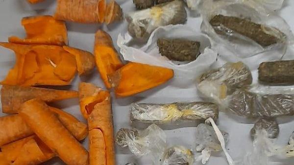 Encuentran droga oculta en zanahorias en la cárcel de San Rafael