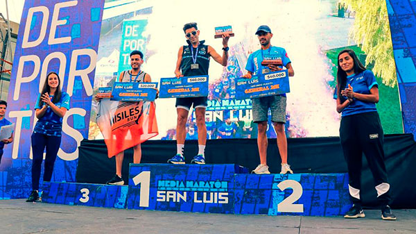 Antonio Poblete ganó la Media Maratón «Provincia de San Luis»