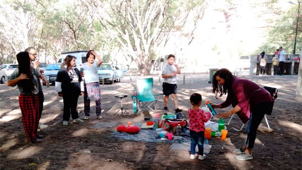 Fin de semana XL: sanrafaelinos y turistas disfrutan del camping municipal de Valle Grande