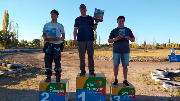 Karting en Tierra: Lucas Sabio ganó la primera fecha realizada en Tunuyán