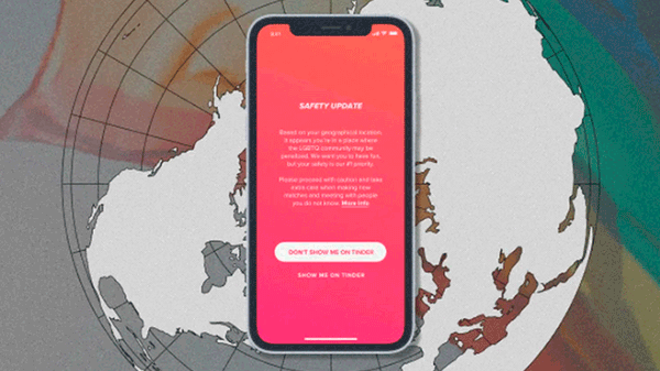 Travel Alert: así funciona la herramienta de Tinder para cuidar a usuarios LGTBI+