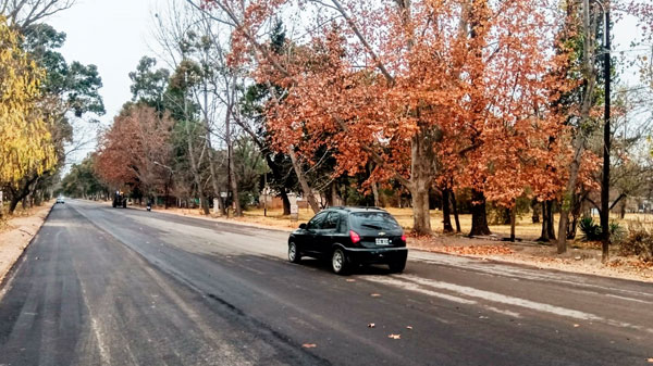 Se completó el asfalto en calle Tulio Angrimán en parque Mariano Moreno