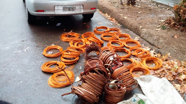 Cayó una banda que se dedicaba al robo de cables