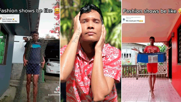 Hace parodias sobre el mundo de la moda desde una de las islas más pobres del mundo y es viral en TikTok
