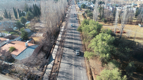 Últimos detalles de la ciclovía de avenida Los Sauces