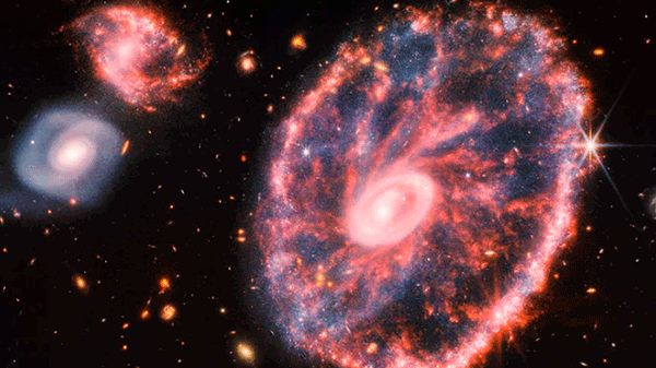 El telescopio James Webb y una imagen sin precedentes de la Galaxia Cartwheel
