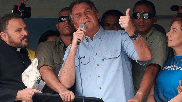Bolsonaro dijo que recibe amenazas de que irá a la cárcel si pierde la reelección