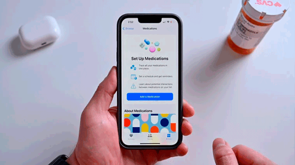 Guía para administrar medicinas y vitaminas con iOS 16