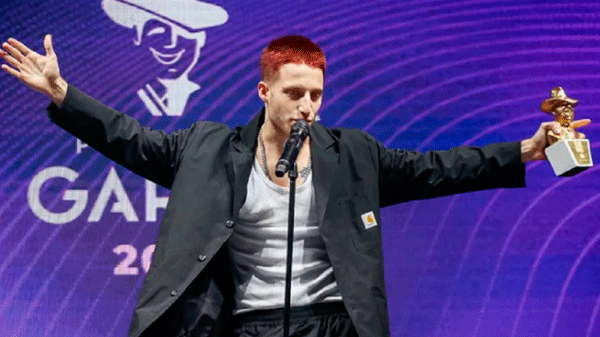 El rapero Wos arrasó con los Premios Gardel 2022 y se llevó el de Oro