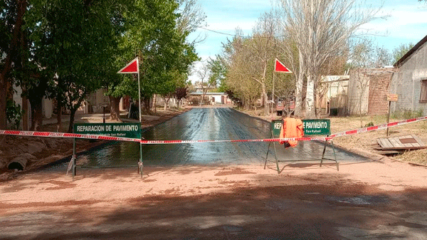 En la previa del asfalto, se imprima la calle Los Franceses