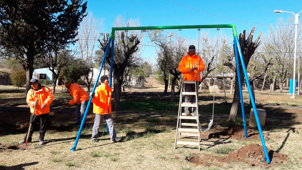 Nuevos puntos de recreación: Monte Comán y Real del Padre tienen juegos y gimnasios