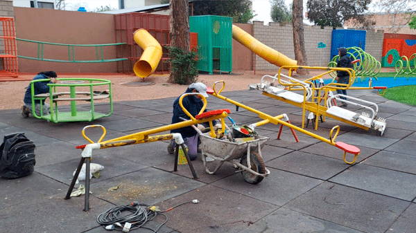 Parque de los Niños: sigue la renovación integral de los juegos y sanitarios