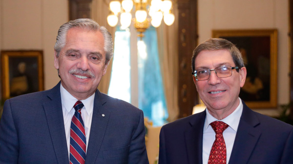 El Presidente se reunió con el ministro de Relaciones Exteriores de Cuba