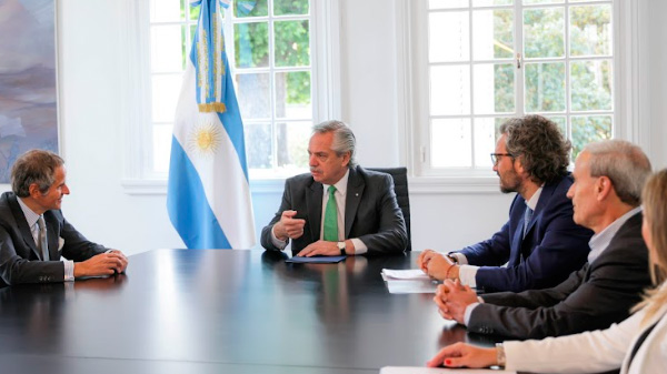 El Presidente se reunió con Rafael Grossi, director general del Organismo Internacional de Energía Atómica
