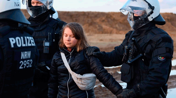 «La protección del clima no es un crimen»: el descargo de Greta Thunberg tras ser detenida en una protesta en Alemania