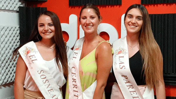 Reinas distritales: Guadalupe Zinoni, Rocío Pescara y Candela Vidaurre