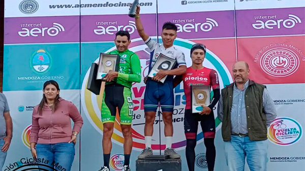 Jean Rodríguez ganó la primera etapa de la Vuelta de Mendoza