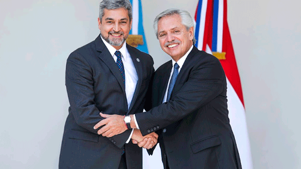 Reunión de los presidentes de Argentina y Paraguay: Fernández y Abdo acordaron fortalecer la agenda bilateral y el MERCOSUR