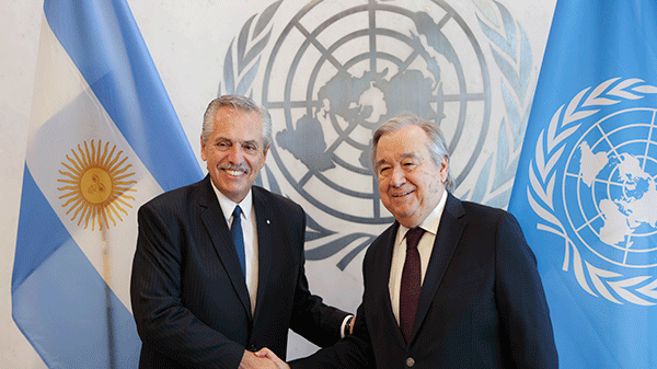 El Presidente se reunió con el secretario general de la ONU, António Guterres