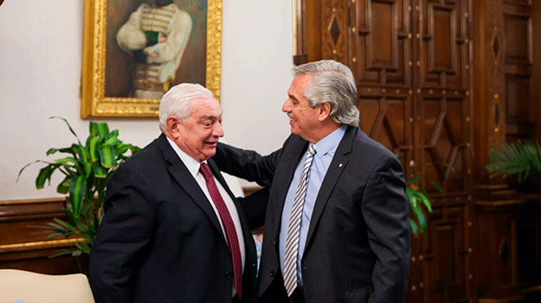 El Presidente recibió a las autoridades de la Bolsa de Comercio de Buenos Aires