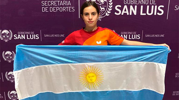 Giuliana Pérez clasificó al Sudamericano de Tenis de mesa