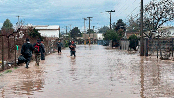 Declaran zona de catástrofe en el centro-sur de Chile por las peores lluvias en 30 años