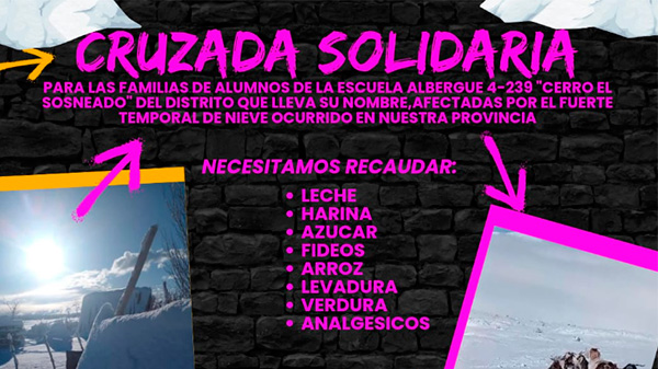Club de Leones San Rafael realiza una “cruzada solidaria” para ayudar a familias de El Sosneado