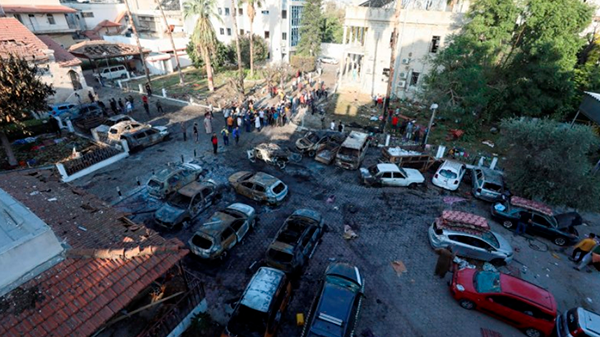 Biden sostuvo que militantes de Gaza parecen estar detrás de la explosión