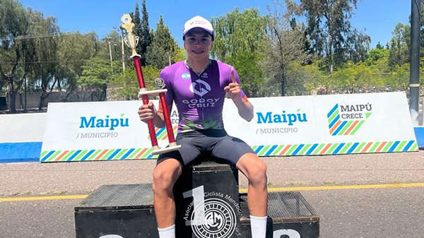 Matías Pérez ganó la 1° fecha del Campeonato Mendocino de Ciclismo de Ruta