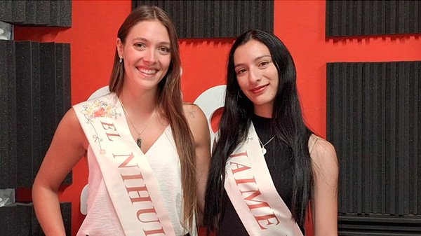 María Sol Indiveri y Lourdes Morales reinas de El Nihuil y Jaime Prats
