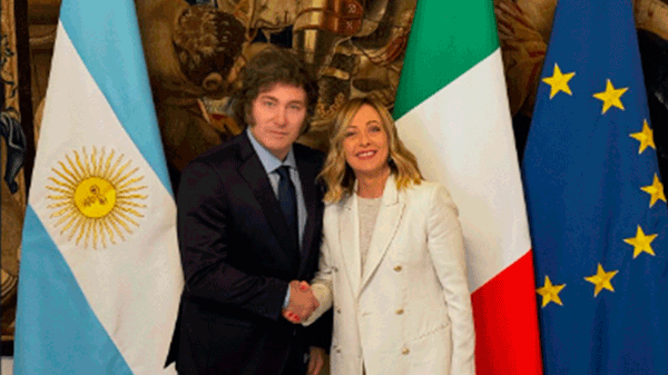 El presidente Javier Milei se reunió con la Primera Ministra de Italia, Giorgia Meloni