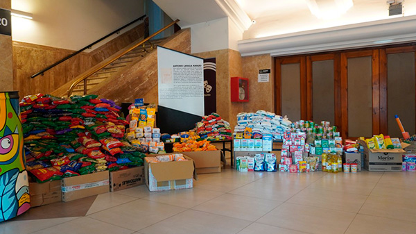 Más de dos mil kilos de alimentos se juntó en la fiesta de la Vendimia de Alvear