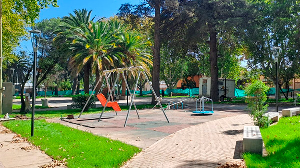 Goudge: se viene la inauguración de la plaza y el plan de asfalto