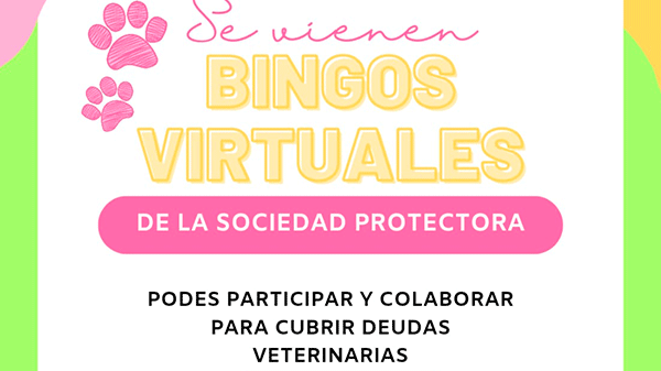 La Sociedad Protectora de Animales y Plantas lanzó “Bingos virtuales” para recaudar fondos