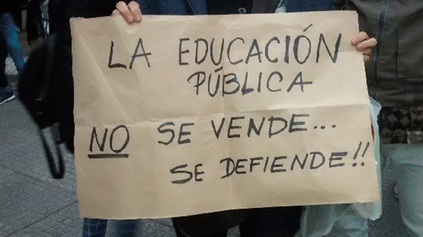 Marcha contra los recortes educativos