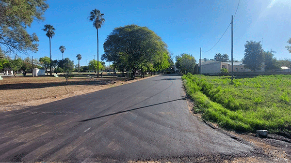 Avanza el plan de asfalto en las calles de Monte Comán
