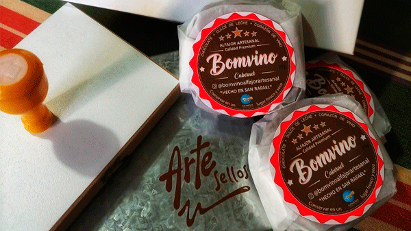 “Bomvino” el alfajor artesanal elaborado en San Rafael con jalea de vino  