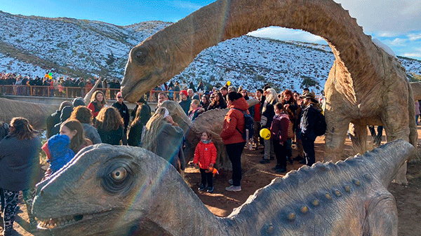 Malargüe inauguró el primer Parque Cretácico Municipal Huellas de Dinosaurios