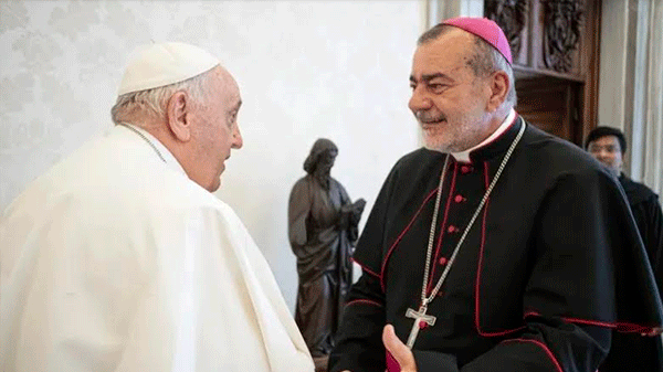 Francisco recibió al obispo de San Rafael y mandó bendiciones para todos los sureños