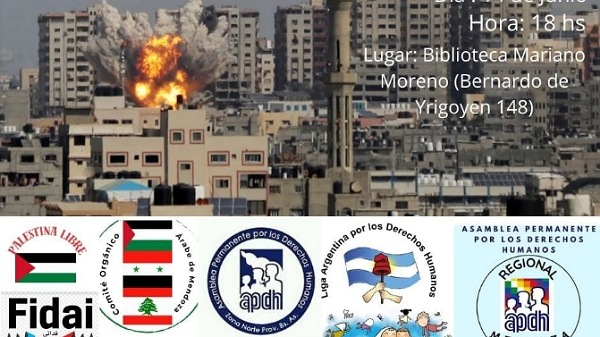 Se realizará una charla informativa sobre “Gaza – El Genocidio Interminable” en la Biblioteca Mariano Moreno