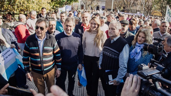 El intendente acompañó a la multitud de sanrafaelinos que pidieron por la lucha antigranizo