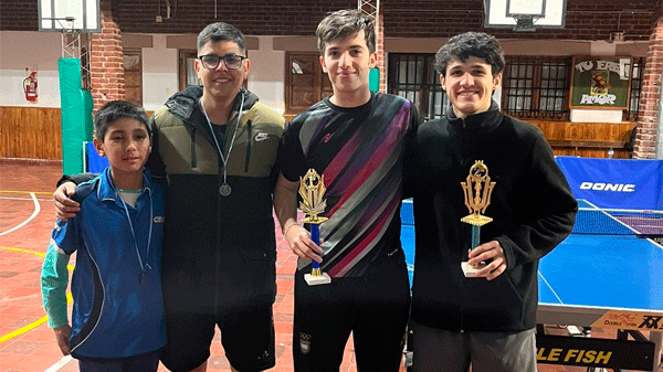 Tenis de mesa: Santiago Lorenzo ganó el torneo mes de julio
