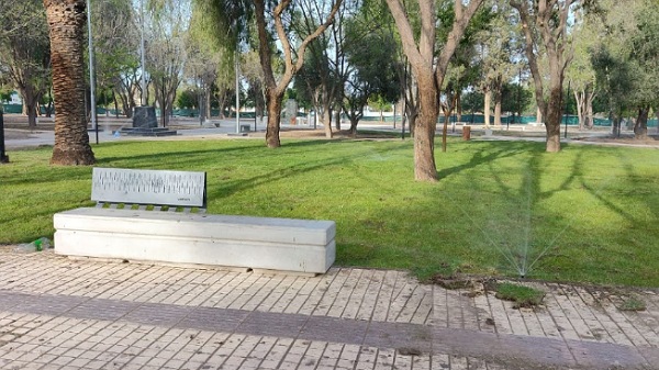 Entra en su fase final la renovación de la plaza de Villa Atuel